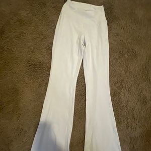 Flare leggings white